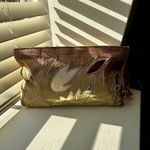 90’s Metallic Overlay Clutch Purse Gold Photo 2