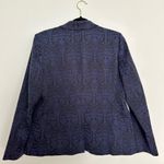 Chico's  Blue Jacquard Blazer Womens Photo 2