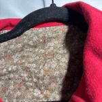 Womens Red Utility Jacket Button Up Workwear Pockets Canvas Collared XXL SEE Size 1X Photo 3