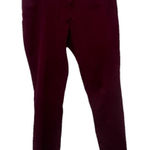 Cato  Women's Size 10 premium Maroon Red High Rise Stretch Ankle Jegging EU Photo 0