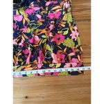 Land’s End Sz 10 Tankini Top Deep Sea Jungle Print Blouson Floral Halter Summer Photo 9