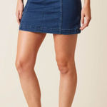 Free People Modern Femme Denim Stretch Skirt, size 8 Photo 0