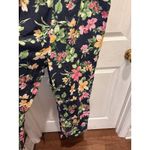 Old Navy Old Navy Jumpsuit Womens Sleeveless Blue Floral Size Large Linen Blend Photo 4