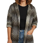 Sisters Brown Knit Ombre Short Sleeve Long Cardigan Size Medium Photo 0