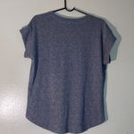 Loft NWT V-Neck Short Sleeve Tunic T-Shirt Grey Women Size Small Photo 1