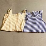 Caslon Ribbed Striped Tank Top Bundle 2 Medium Stretch Layering Basics Stretch Photo 3