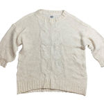 Aerie  Cable‎ Knit Sweater Women's Size Medium Oversized Nylon Acrylic Wool Blend Photo 0