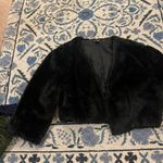 Slny  black fuzzy cardigan L Photo 1