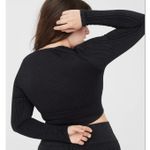 Aerie Offline by Sidewalk Seamless Ribbed Long Sleeve Cropped Top - Size M - NWT Photo 9