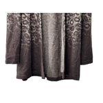 Chico's Brown Ombre Animal Print 100% Wool Open Front Sweater Jacket Sz 3 XL 16 Photo 2