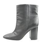 Vince  Women's Black Leather Block Heel Round Toe Slip On Classic Ankle Boots 8 Photo 0