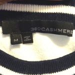 360 Cashmere Striped Crew Neck Sweater Size Medium Photo 4