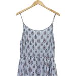 Roller Rabbit  August Dakota Mini Dress Light Blue & Red Batik Print Size Small Photo 6