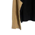 Sanctuary  Black Tan Colorblock Long Sleeve Turtleneck Pullover Sweater Medium Photo 8
