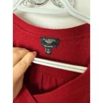 Talbots  Sweater Women's Small Red V-neck Cashmere Petite Classic Relaxed Photo 2