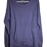 Zella Purple Sweatshirt Kangaroo Pocket Thumb Holes Size Small NR315704MI Photo 0