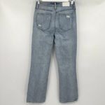 Pistola High Rise Straight Leg Cropped Blue Jeans Distressed Women's Size 26 Photo 3