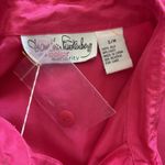 Diane Von Furstenberg  Silk Blouse Tunic Top Womens S/M Pink Button Up Oversized Photo 5