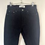 Reformation  Julia Cropped High Rise Cigarette Jeans in Black Photo 3