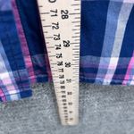 Woman Within  Plaid Button‎ Up Top Blue 1X Photo 9