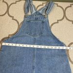 Cotton On 91 raw hem denim overall side pockets mini dress Photo 6