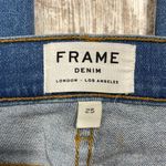 frame denim Distressed Le Skinny De Jeanne Crop Jeans In Stanwell Wash Size 25 Photo 3