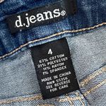 D. Jeans  | Blue Rolled Hem Stretch Denim Jean Shorts Sz 4 Photo 2