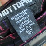 Hot Topic  Plaid Pleated Skirt Medium Black Pink Mini School Dark Academia Goth Photo 8