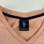 U.S. Polo Assn. Men’s V-Neck T-Shirt Small Peach Logo Embroidered Casual Tee Photo 2