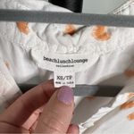 BeachLunchLounge White and Orange Heart Blouse XS Photo 2