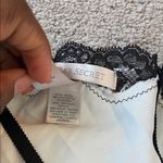 Victoria's Secret  Silver Satin Lace Trim Chemise SIZE M Photo 3