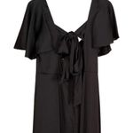 Sachin + Babi Womens Black Aurora Short Flutter Sleeve Gown Size 18W NEW Photo 6