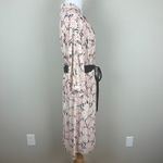 Diane Von Furstenberg  Wrap Dress Women XL Multicolor Leaf 3/4 Wide Sleeve Office Photo 3