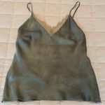 Satin Camisole with Lace Green Size XS Photo 3