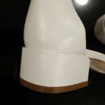 Stuart Weitzman 💕💕 Low Block Heel Leather Sandals White 8.5 Comfortable All Day Photo 7