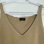 J.Crew  olive asparagus green v-neck ribbed cropped tank top size S / M Photo 1