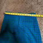 J.Crew NWT Gingham Plaid Check Mini Skirt SZ 0 Green Blue Flap Pockets A-line Photo 11