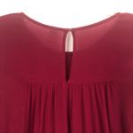Old Navy  Burgundy Pleated Top Size Small Photo 6