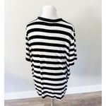 Boutique Crescent Drive Black and White Striped Tee Photo 5