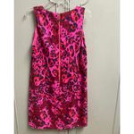 Julie Brown Colorful A Line Dress Size 10 Pink Leopard Cheetah Party Event Photo 4