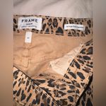 frame denim  Leopard Print High Rise Jeans Photo 4