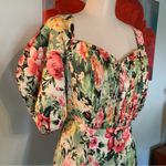 LPA  Revolve Zeta floral print mini dress, puffed sleeve, size S Small Photo 1