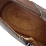 Maya Leather Genesis Open Toe Wedge Booties Grey Taupe Size 10 Wide Width Photo 2