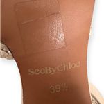 See By Chloe  Katie Braided Strap Block Heel Sandal Leather 39.5 9 Photo 10