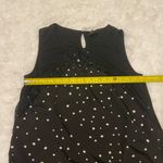 Worthington Black with White Polka Dots and Lace Design Sleeveless Blouse Top woman’s SP Photo 4