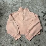 Lululemon Scuba Oversized Funnel Neck Half-Zip Peach Satin Size M/L Photo 4