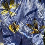 Urban Outfitters UO Isla plunging blue babydoll top Photo 3