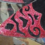 Amalfi Mens Black Velvet Bannon Metallic Slip On Exotic Loafers Size 12 Pink Photo 8