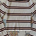 Revolve About Us Lennea Ribbed Long Sleeve
Cropped Sweater Black Pink Striped XS Photo 2