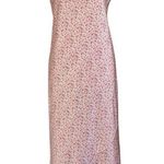 Princess Polly  The Veronica Satin Floral Midi Dress Spaghetti Strap V Neck Sz 10 Photo 2